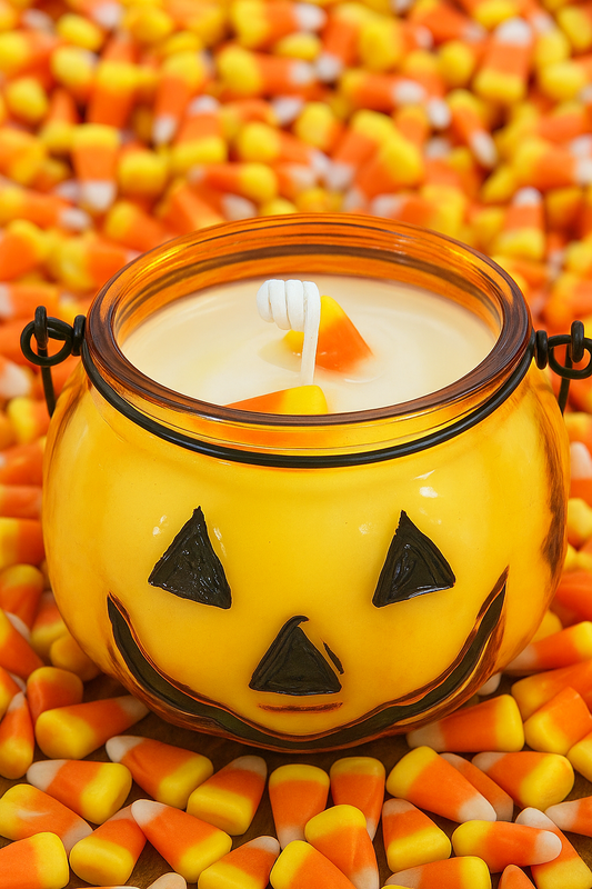 Jack O' Lantern Candy Corn Candle 11 oz