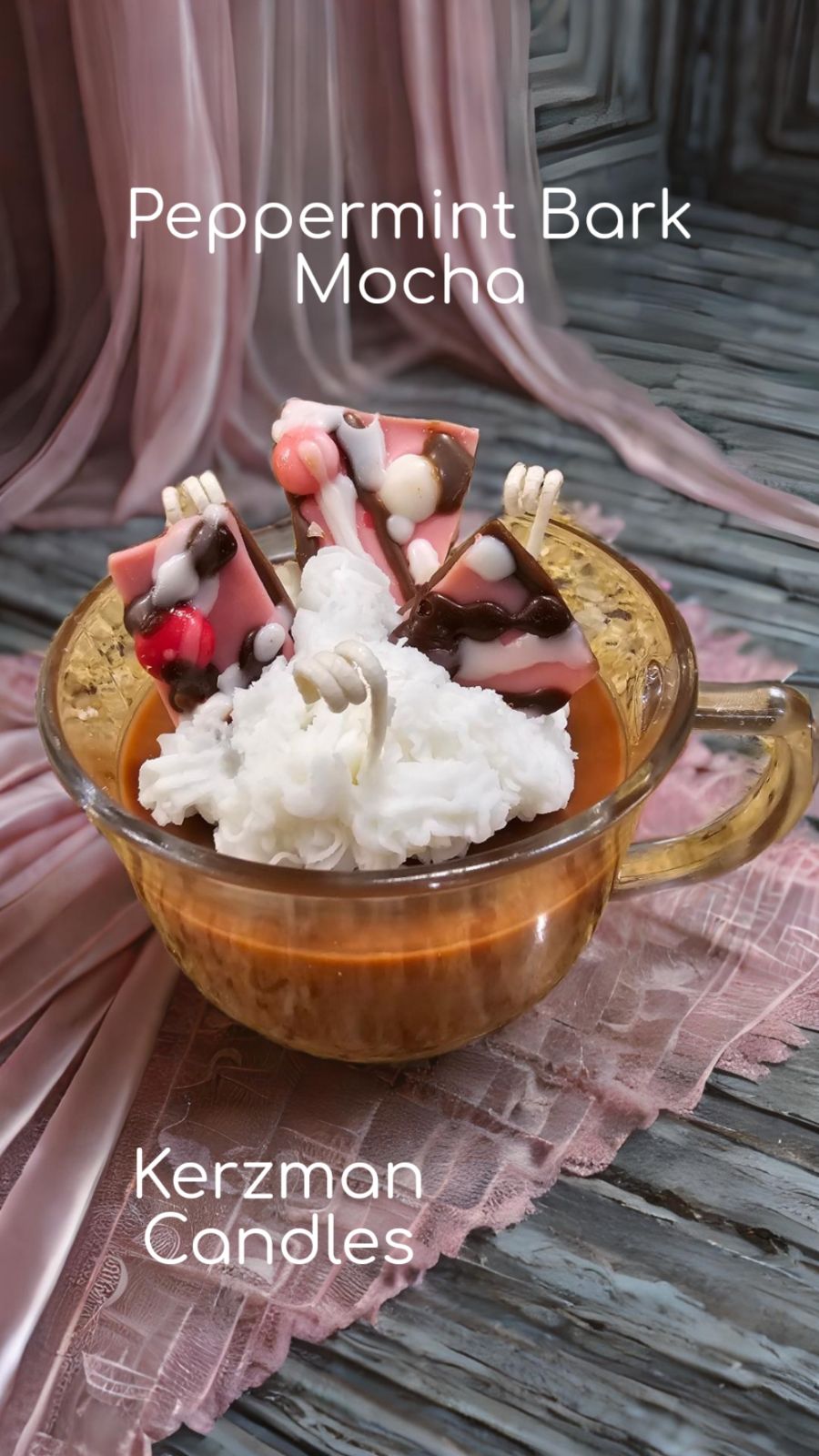 Peppermint Bark Mocha Candle 14 oz candle