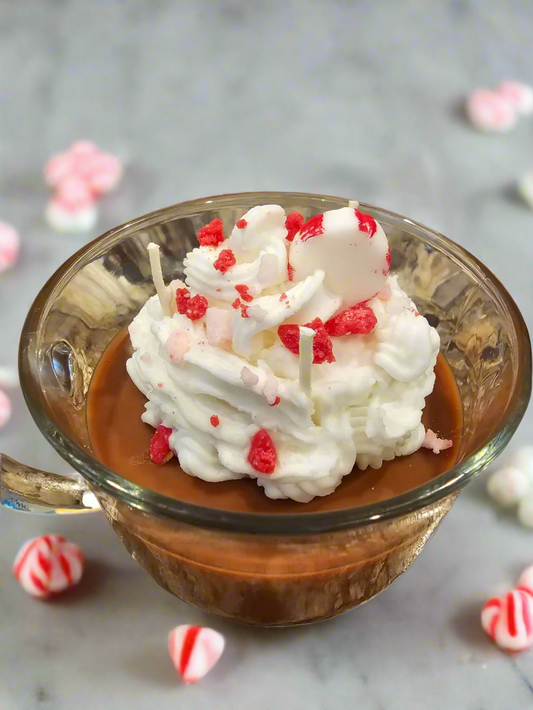 Peppermint Mocha Dessert Candle 12 oz candle