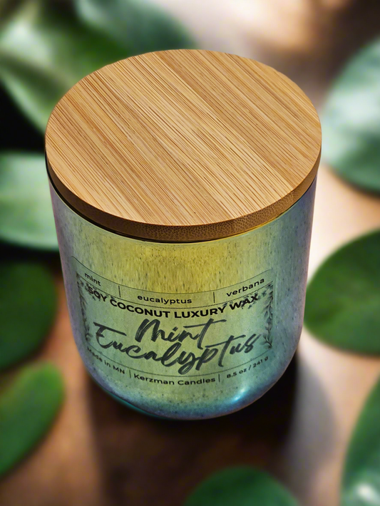 Mint Eucalyptus Iridescent Candle 8.5 oz
