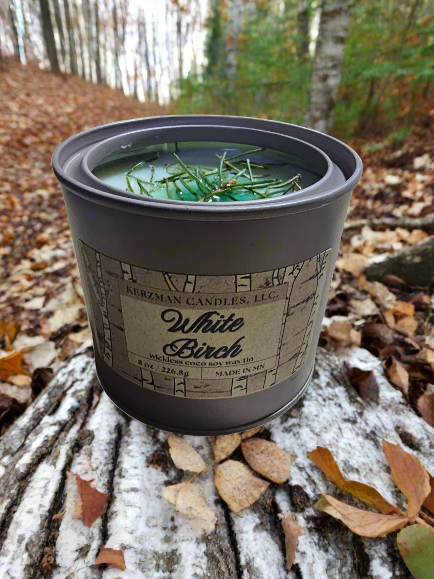 WICKLESS White Birch Tins 8 oz