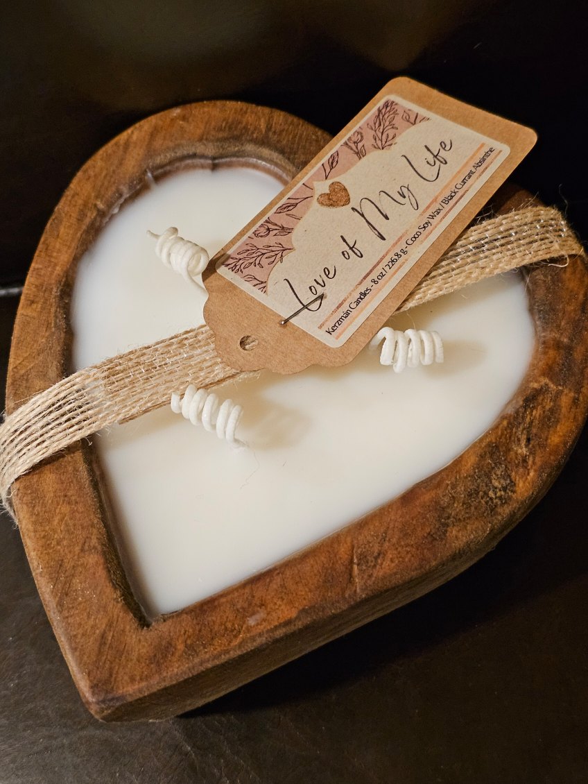 Love of My Life Heart Candle 8oz-Off The Wall