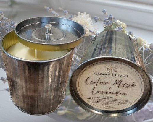 Tin 11 oz Candle - (Choose your own fragrance)