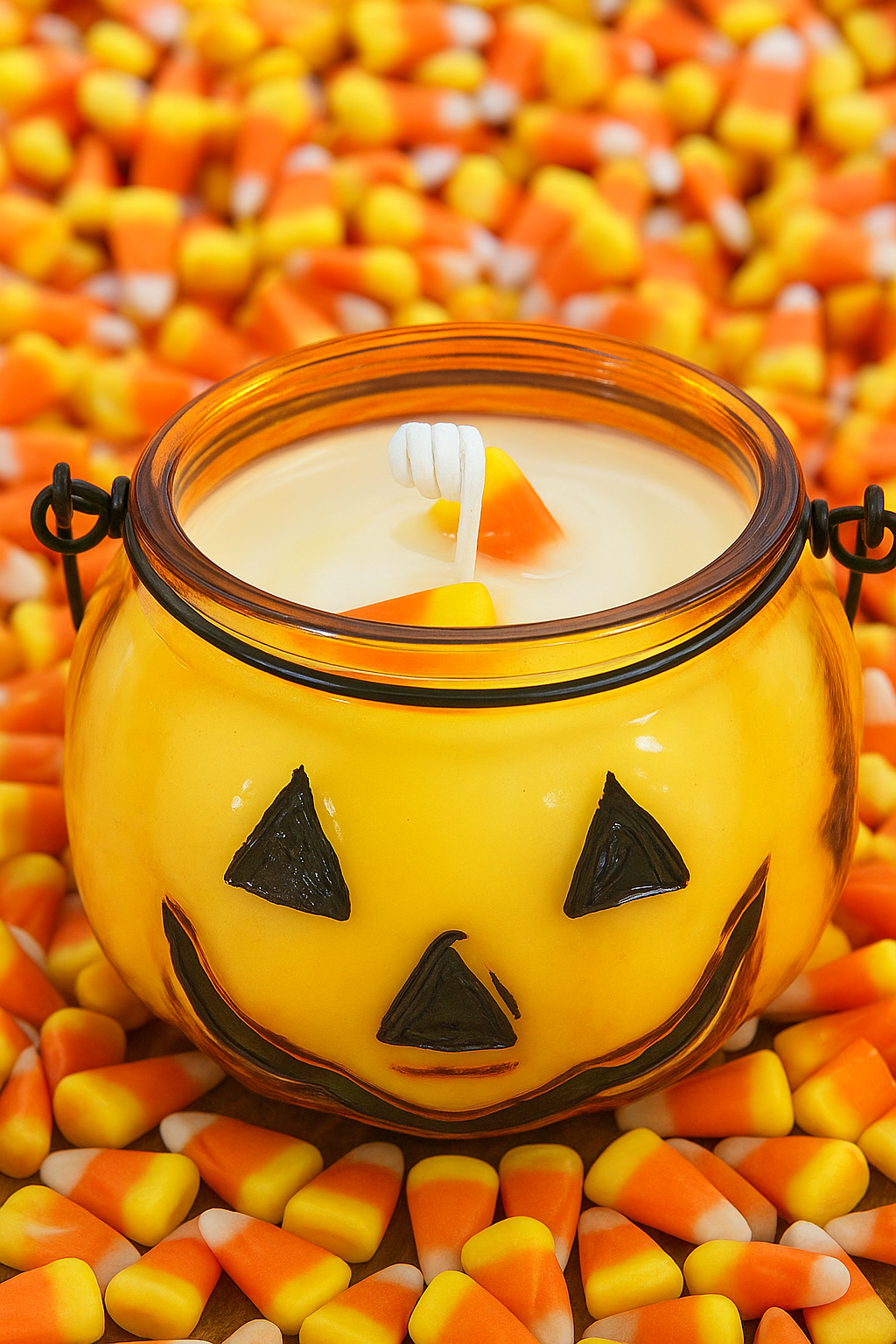 Jack O' Lantern Candy Corn Candle 11 oz