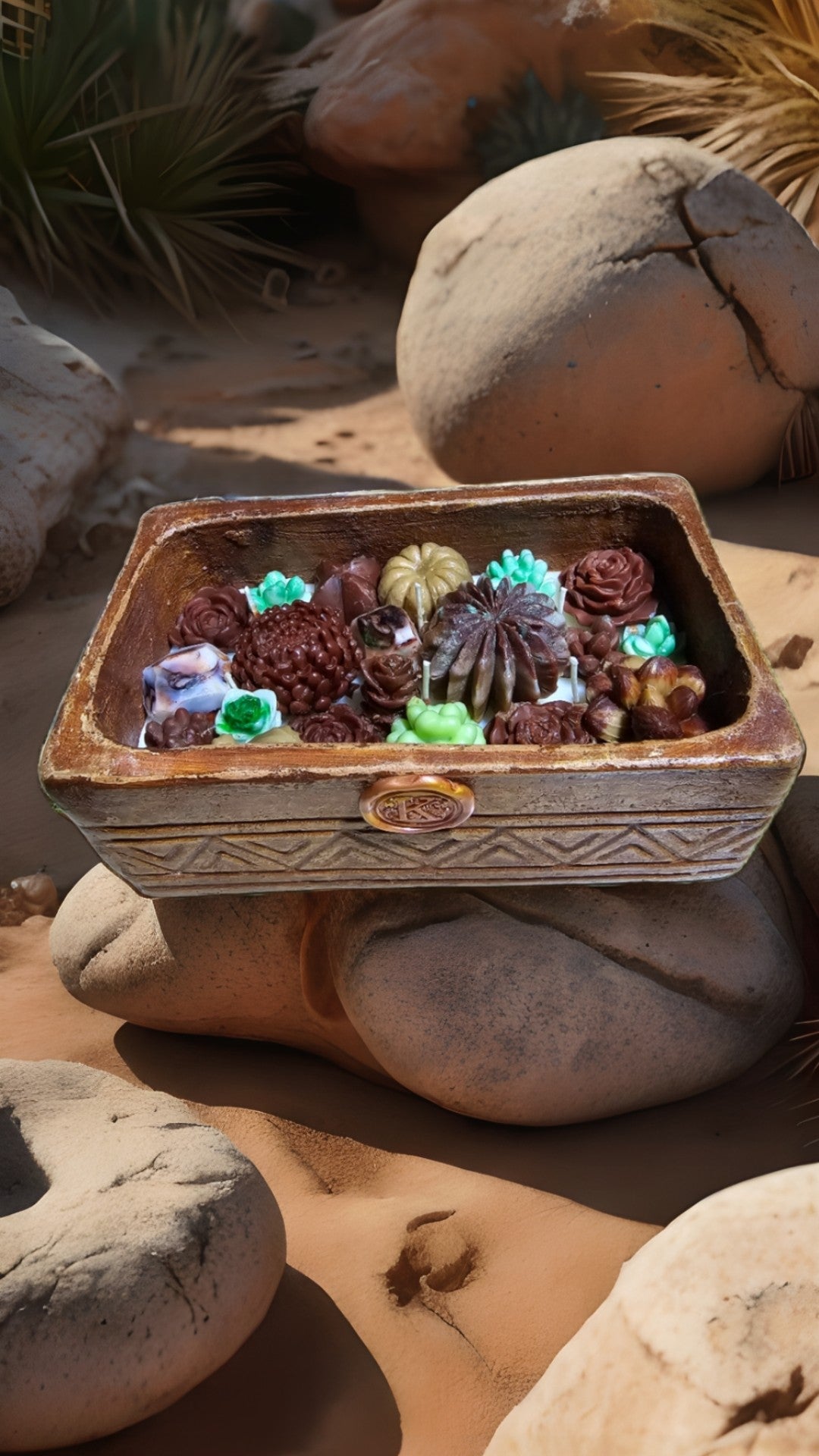 Mountain Sage Succulent Candle 30 oz net (clay reusable vessel)