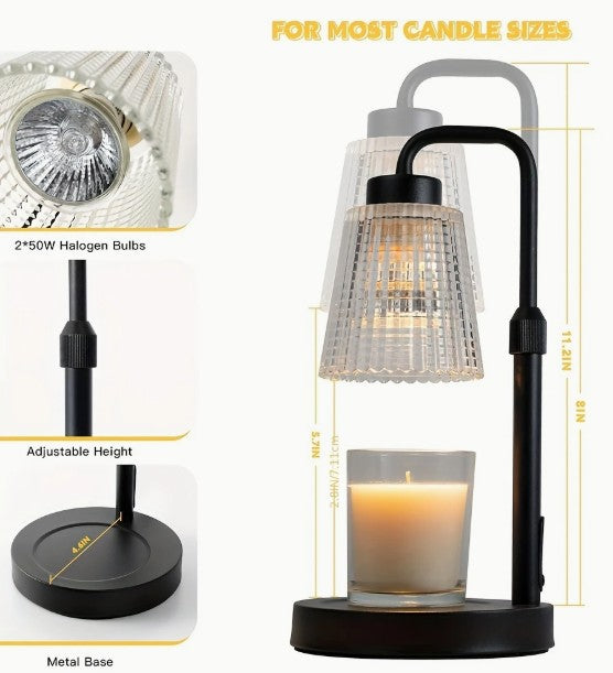 Candle Warmer Lamp with Timer, Adjustable Height and Dimmer