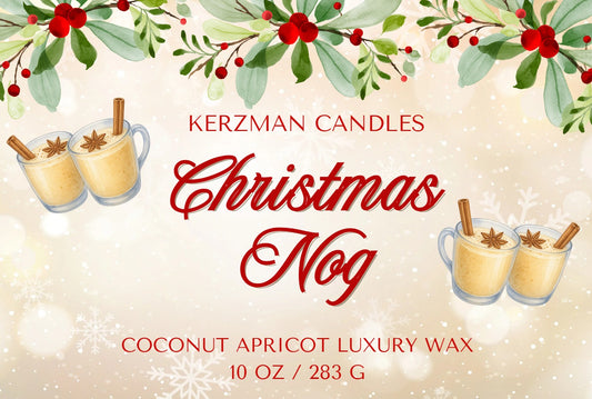 Christmas Mug - Egg Nog Scented Candle 10 oz