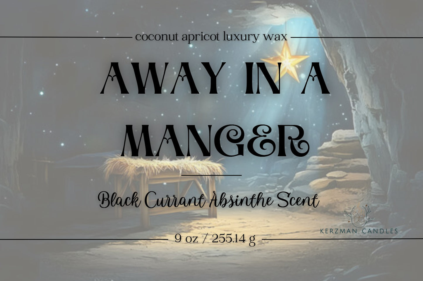 Away In A Manger Candle 9 oz