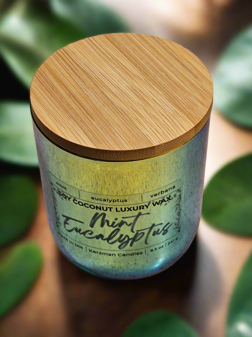Mint Eucalyptus Iridescent Candle 8.5 oz