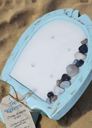 Fish Candle - The "Keeper" 14oz (Ocean Breeze Scented)